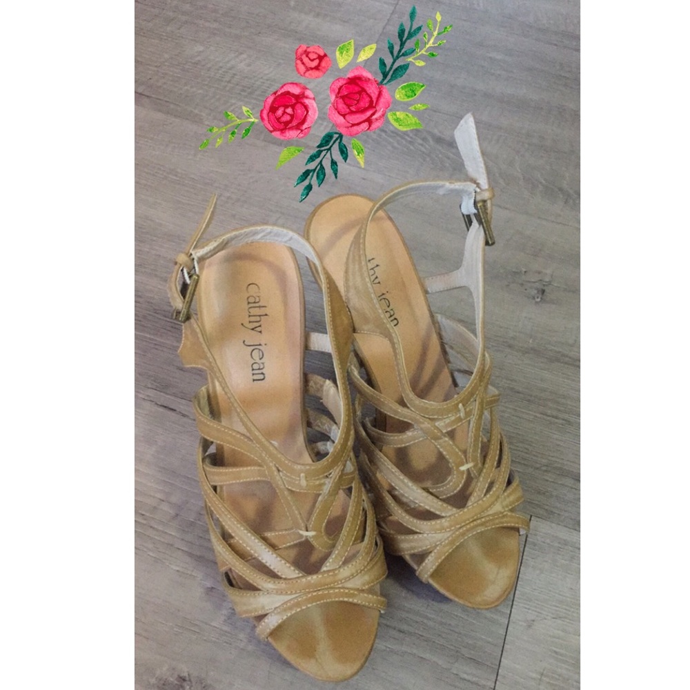 Cathy Jean Heels, Tan/Beige